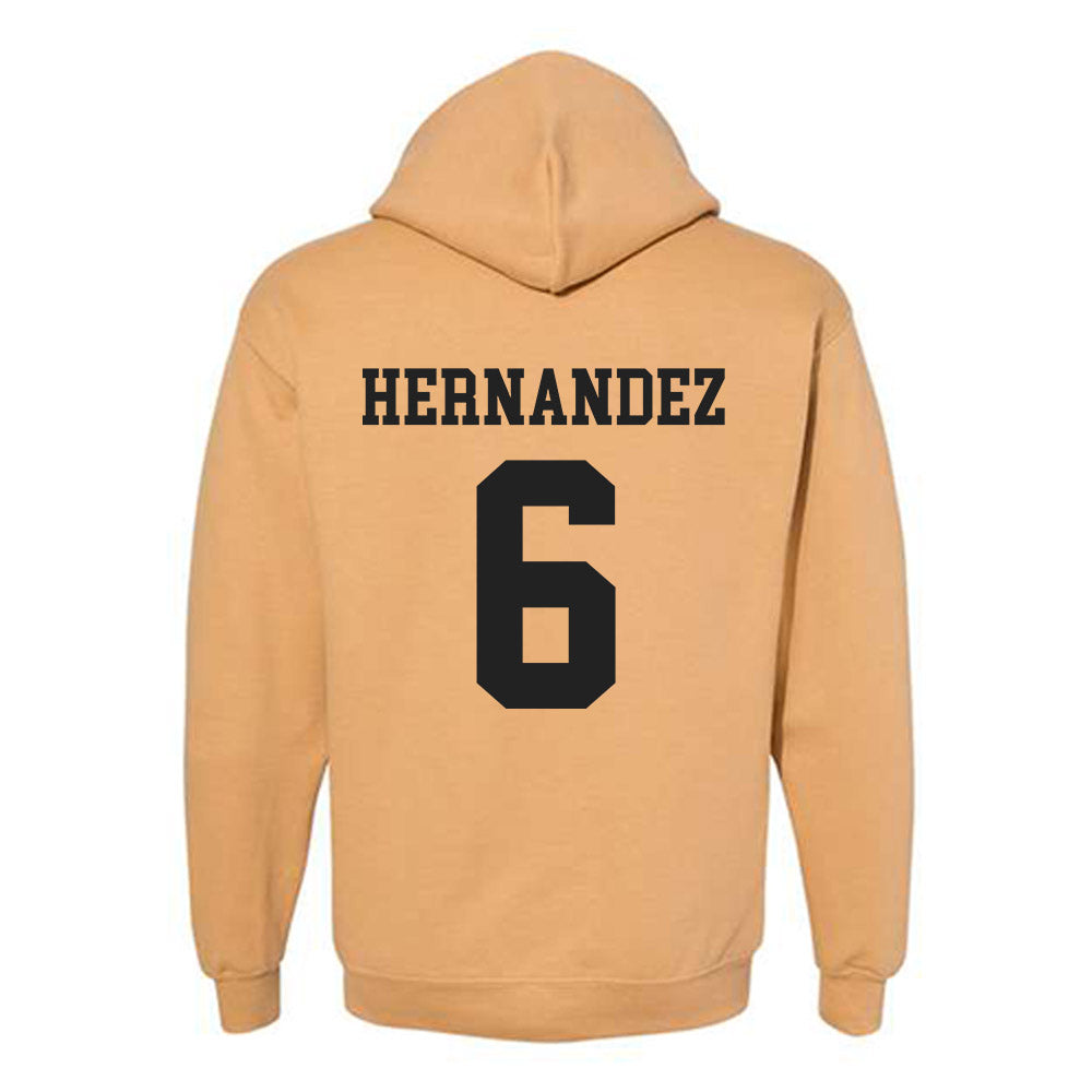 PFW - NCAA Men's Soccer : Jonathan Hernandez - Classic Fashion Shersey Hooded Sweatshirt-1