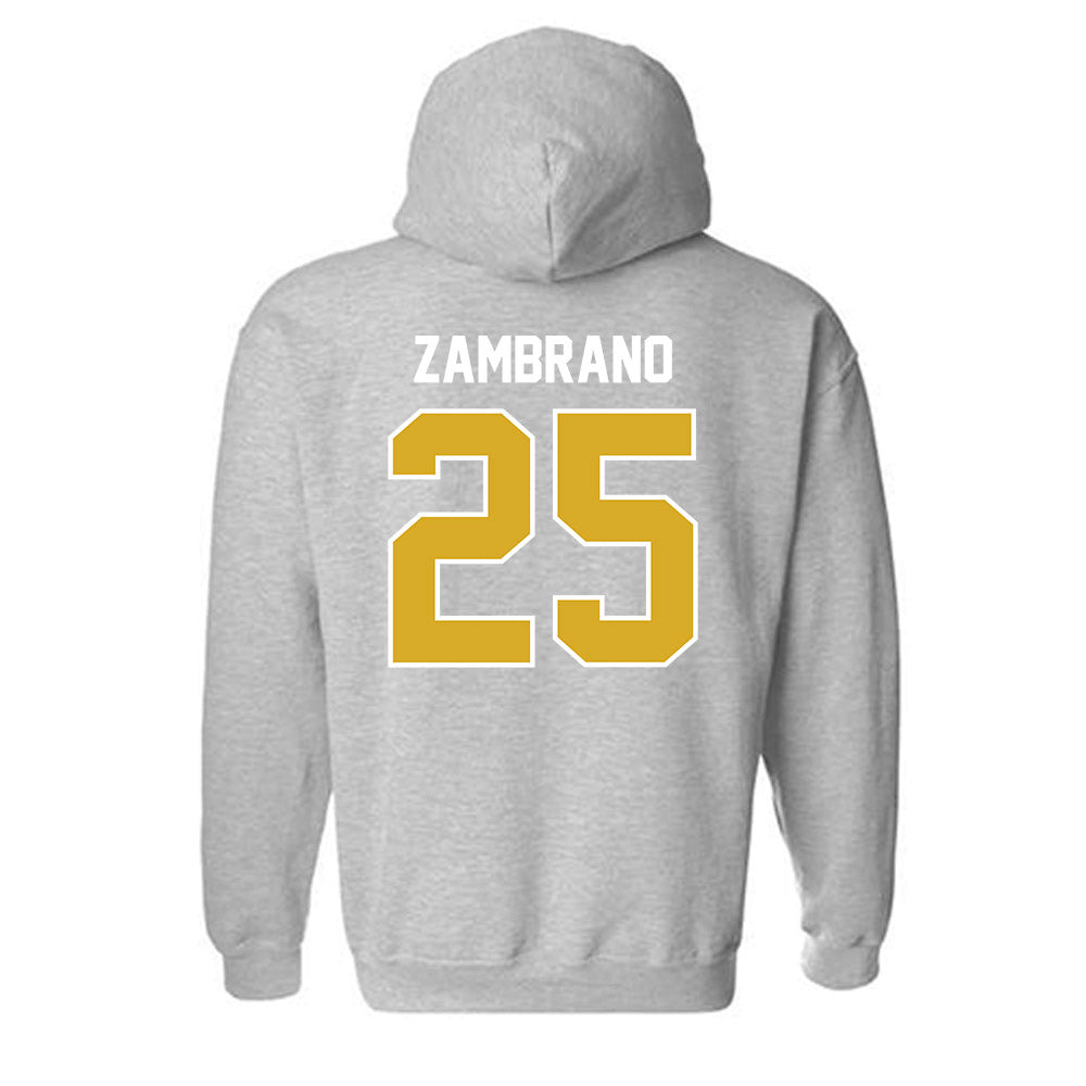 PFW - NCAA Men's Soccer : Julian Zambrano - Classic Fashion Shersey Hooded Sweatshirt-1