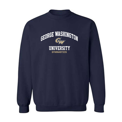 GWU - NCAA Women's Gymnastics : Kendall Whitman - Classic Fashion Shersey Crewneck Sweatshirt-0