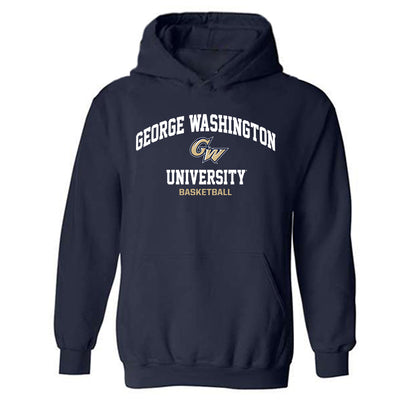 GWU - NCAA Men's Basketball : Mohamed Binzagr - Classic Fashion Shersey Hooded Sweatshirt-0