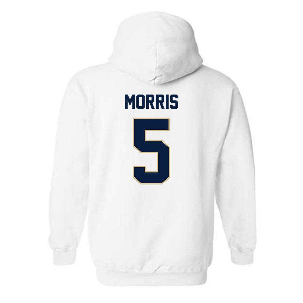 GWU - NCAA Women's Basketball : Nya Morris - Classic Fashion Shersey Hooded Sweatshirt-1