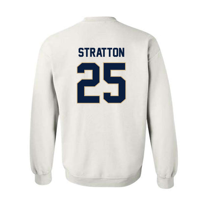 GWU - NCAA Men's Swimming & Diving : Shae Stratton - Classic Fashion Shersey Crewneck Sweatshirt-1
