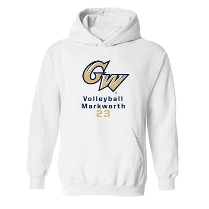 GWU - NCAA Women's Volleyball : Abby Markworth - Classic Fashion Shersey Hooded Sweatshirt