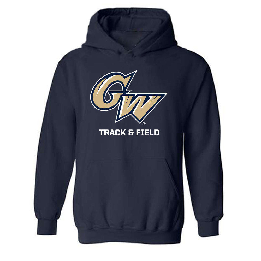GWU - NCAA Men's Track & Field : Ashton Cruz - Classic Fashion Shersey Hooded Sweatshirt-0