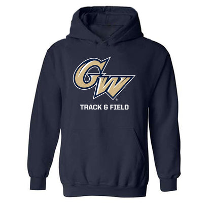 GWU - NCAA Men's Track & Field : Ashton Cruz - Classic Fashion Shersey Hooded Sweatshirt-0
