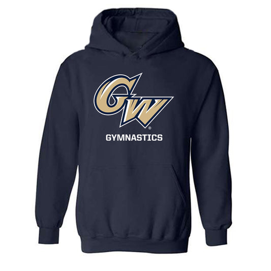 GWU - NCAA Women's Gymnastics : Maya Peters - Classic Fashion Shersey Hooded Sweatshirt-0