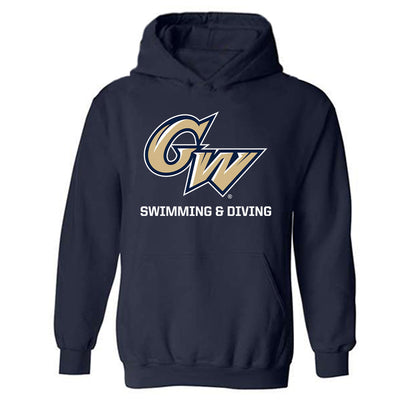 GWU - NCAA Men's Swimming & Diving : Shae Stratton - Classic Fashion Shersey Hooded Sweatshirt
