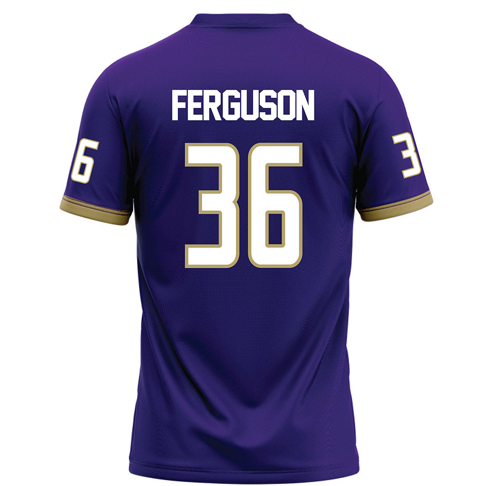 JMU - NCAA Football : Milton Ferguson - Purple Football Jersey-1