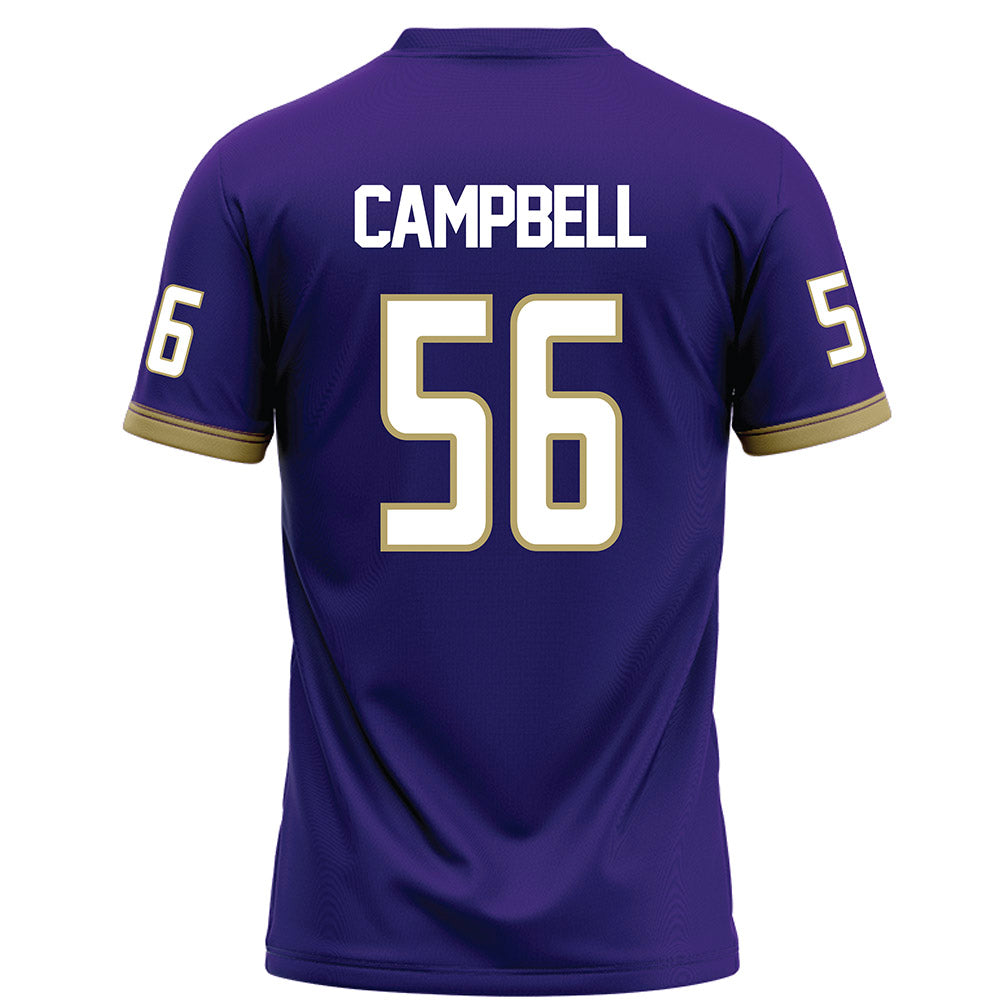 JMU - NCAA Football : JaKobe Campbell - Purple Football Jersey-1