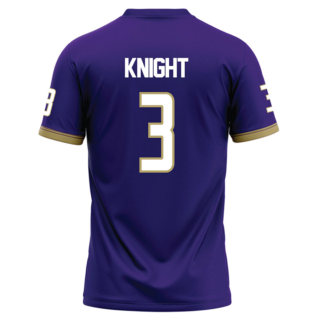 JMU - NCAA Football : Wayne Knight - Purple Football Jersey-1