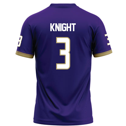 JMU - NCAA Football : Wayne Knight - Purple Football Jersey-1
