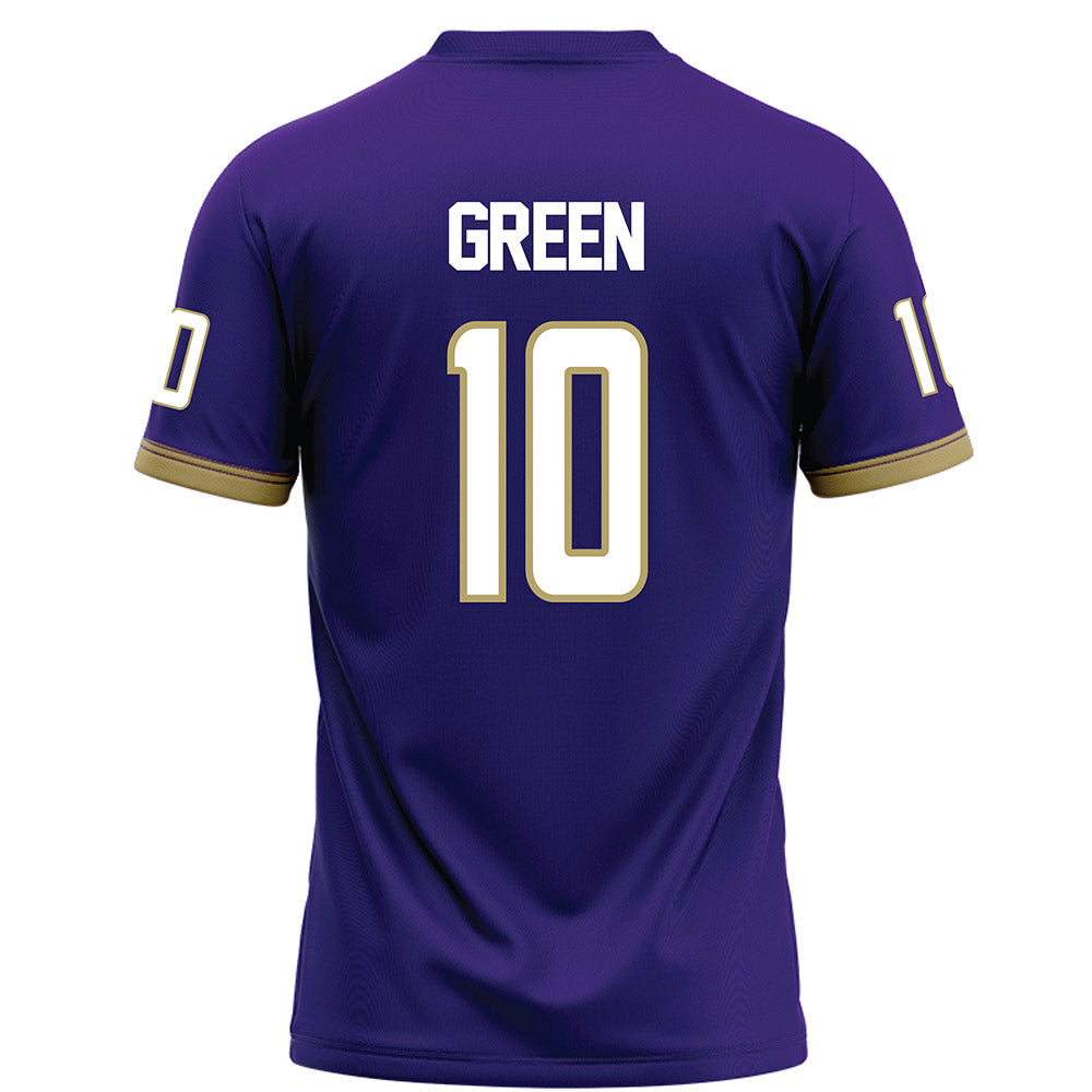 JMU - Football Alumni : Jalen Green - Purple Football Jersey-1