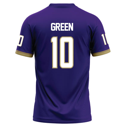 JMU - Football Alumni : Jalen Green - Purple Football Jersey-1