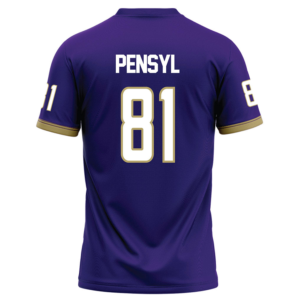JMU - NCAA Football : Chase Pensyl - Purple Football Jersey-1