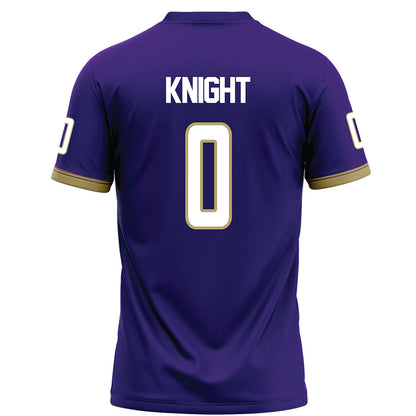  - NCAA Football : Yamir Knight - Purple Football Jersey-1