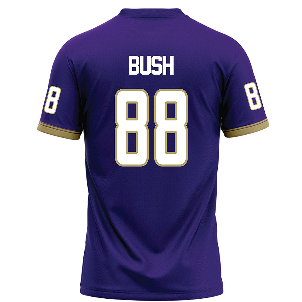 JMU - NCAA Football : Kells Bush - Purple Football Jersey-1