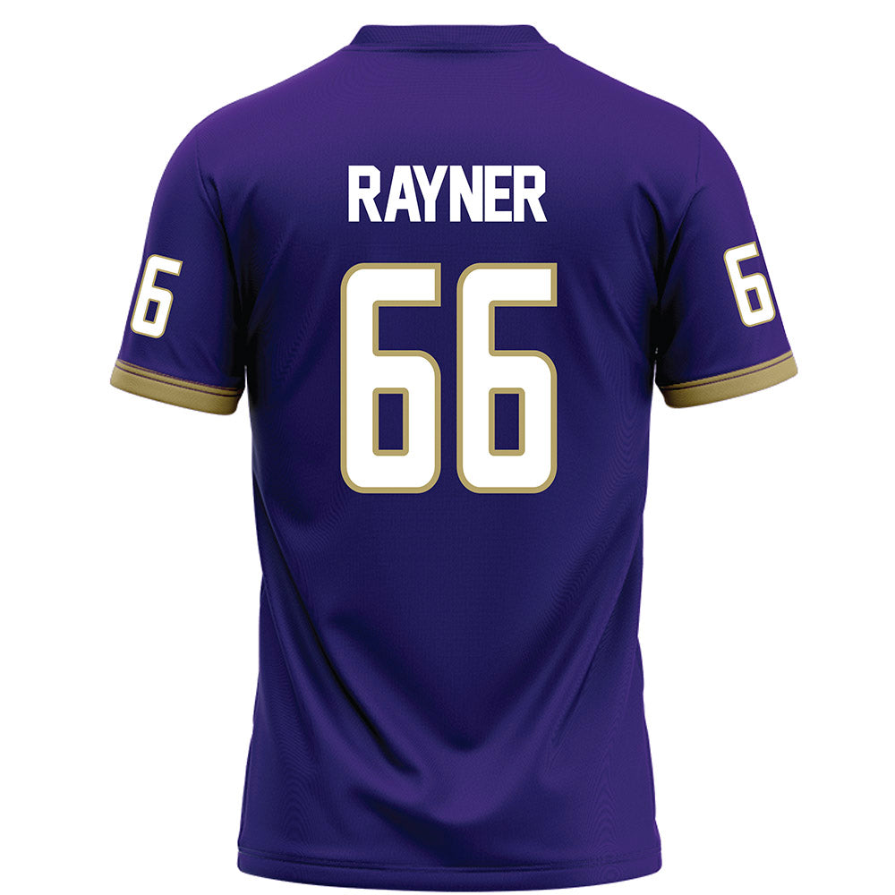 JMU - NCAA Football : JD Rayner - Purple Football Jersey-1