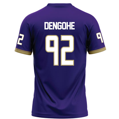 JMU - NCAA Football : Darold DeNgohe - Purple Football Jersey-1