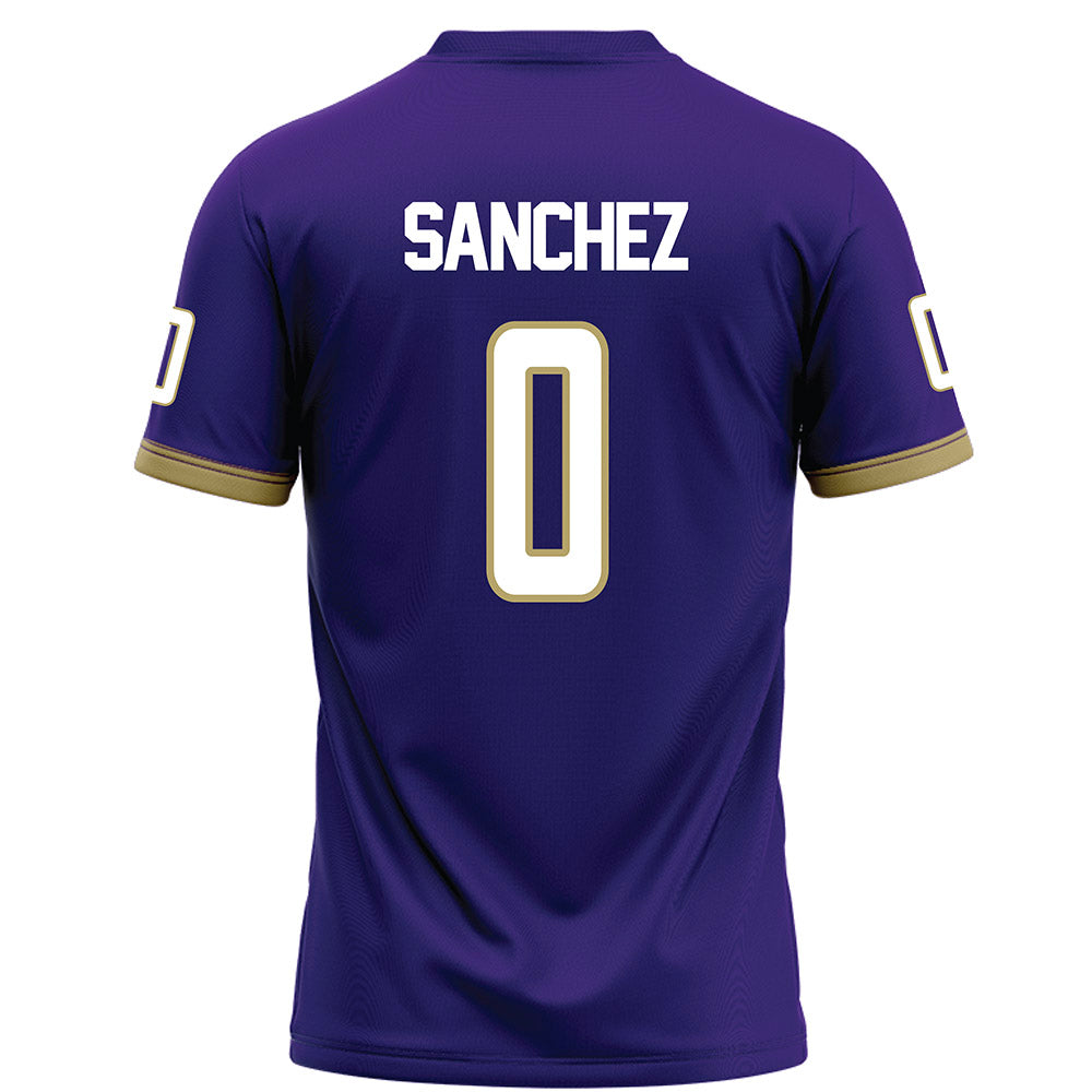 JMU - NCAA Football : Jaylan Sanchez - Purple Football Jersey-1