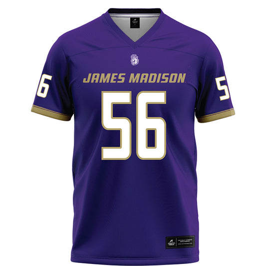 JMU - NCAA Football : JaKobe Campbell - Purple Football Jersey-0