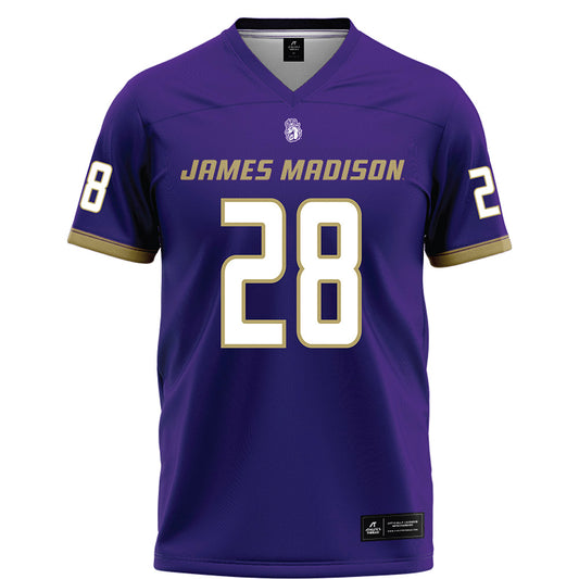 JMU - NCAA Football : Jobi Malary - Purple Football Jersey