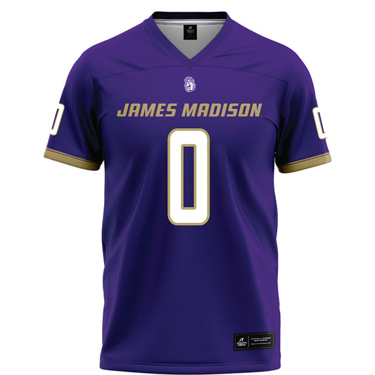 JMU - NCAA Football : Jaylan Sanchez - Purple Football Jersey-0