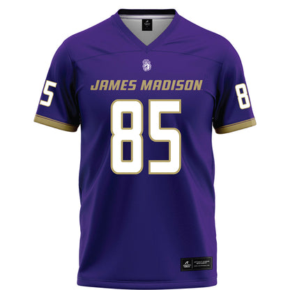 JMU - NCAA Football : Ryder Post - Purple Football Jersey-0