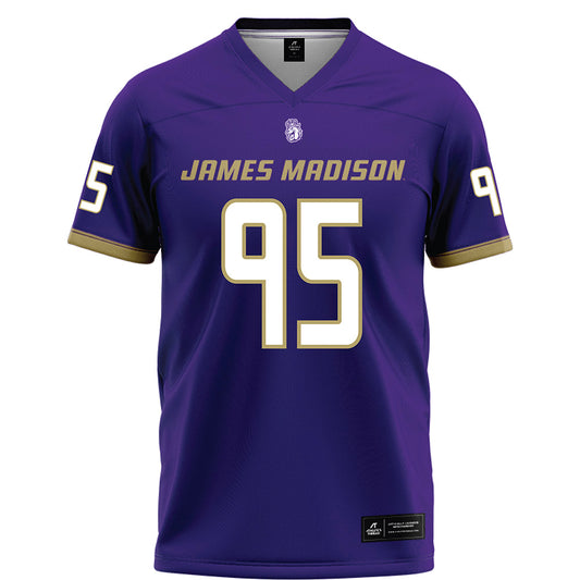 JMU - NCAA Football : Cristiano Rosa - Purple Football Jersey-0