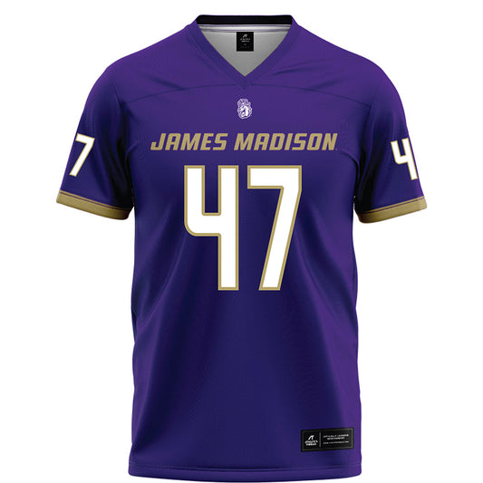 JMU - NCAA Football : Kevin Kabasele - Purple Football Jersey-0