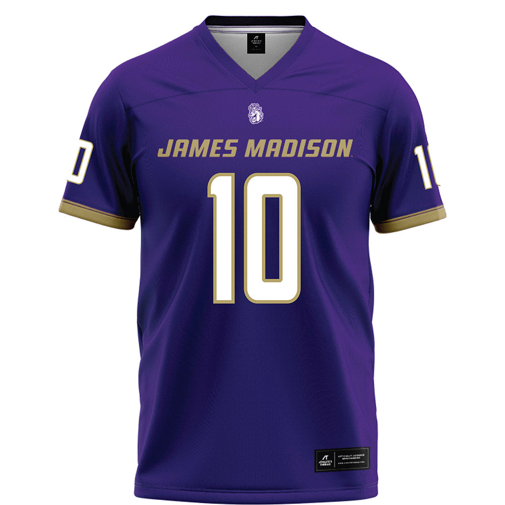 JMU - Football Alumni : Jalen Green - Purple Football Jersey-0