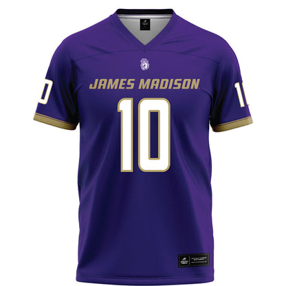 JMU - Football Alumni : Jalen Green - Purple Football Jersey-0