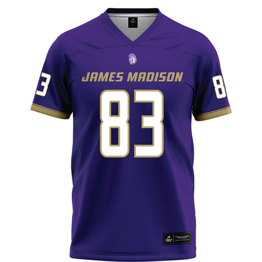 JMU - NCAA Football : Chase Miller - Purple Football Jersey-0