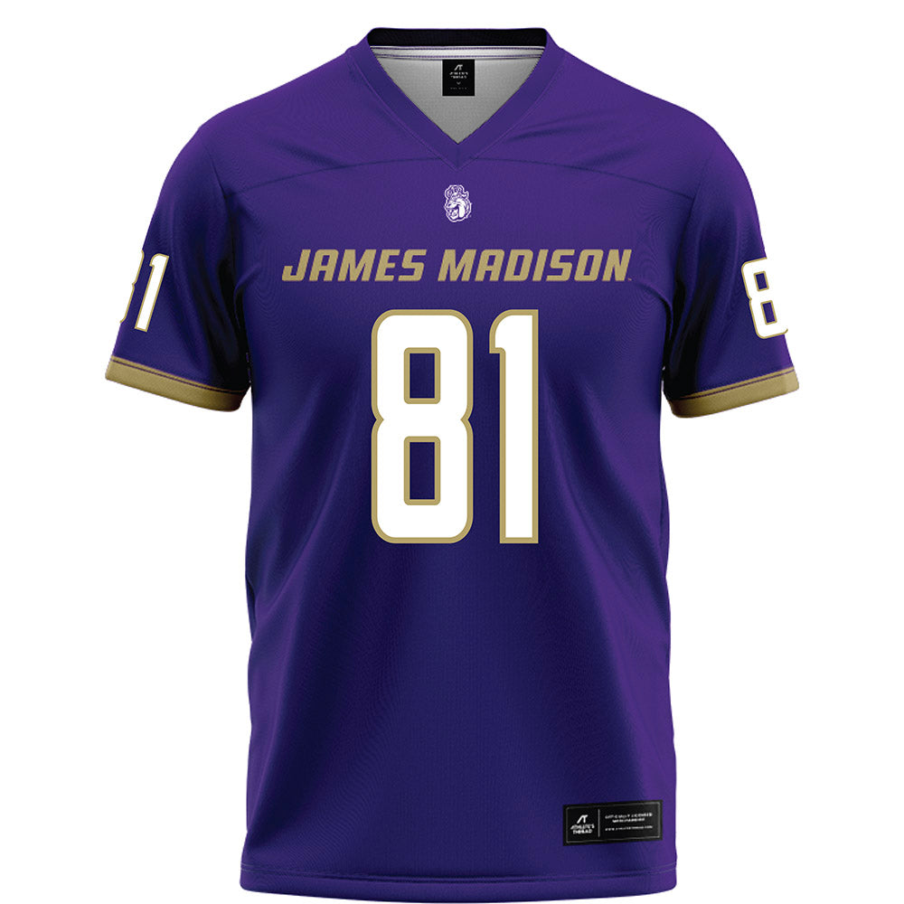 JMU - NCAA Football : Chase Pensyl - Purple Football Jersey-0