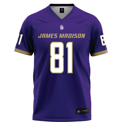 JMU - NCAA Football : Chase Pensyl - Purple Football Jersey-0