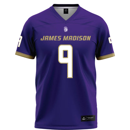JMU - NCAA Football : Xavier Holmes - Purple Football Jersey-0