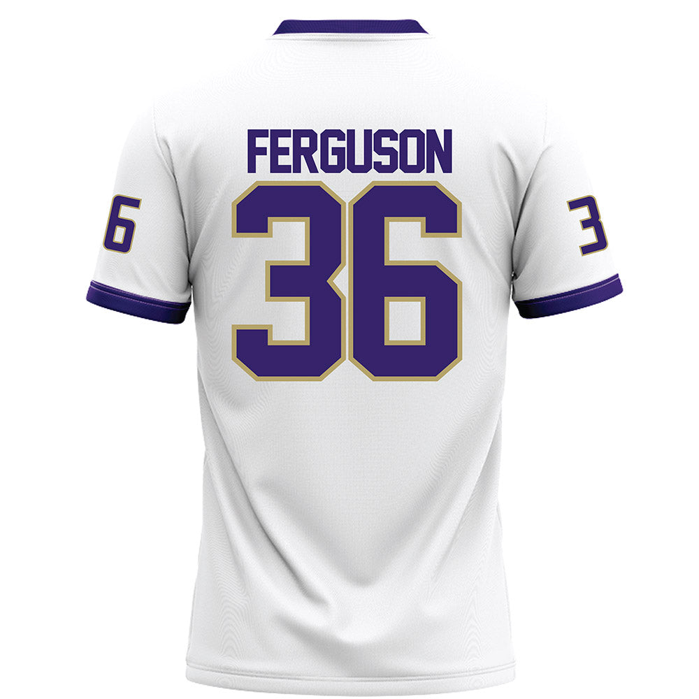 JMU - NCAA Football : Milton Ferguson - White Football Jersey-1