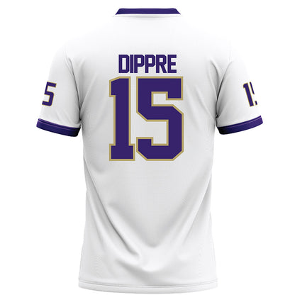 JMU - NCAA Football : Lacota Dippre - White Football Jersey-1
