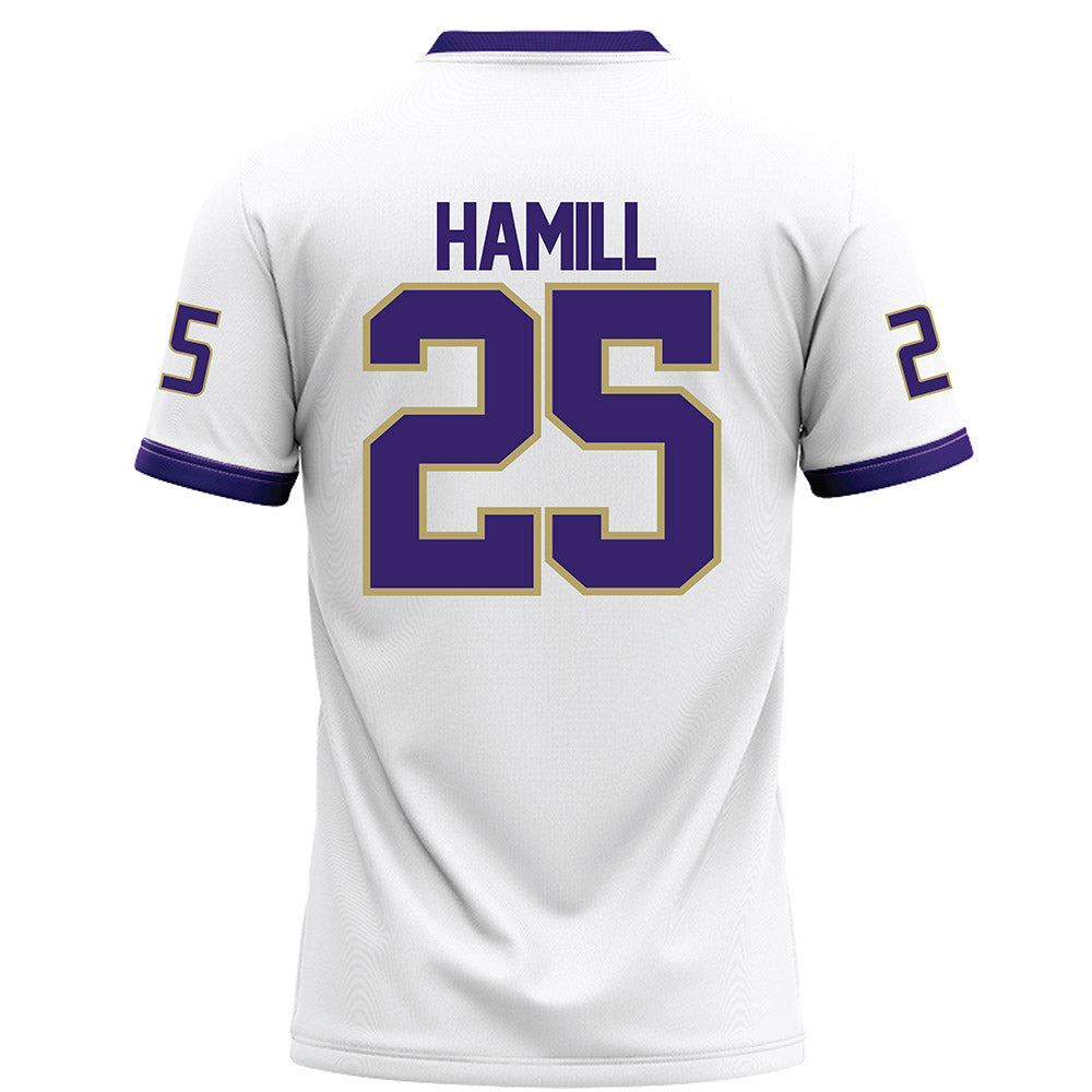 JMU - NCAA Football : Jackson Hamill - White Football Jersey-1