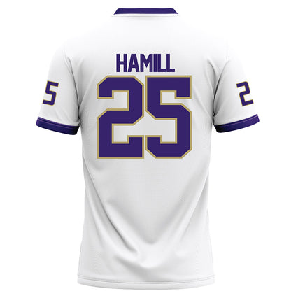 JMU - NCAA Football : Jackson Hamill - White Football Jersey-1