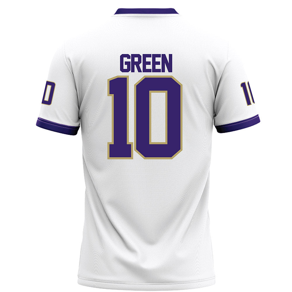 JMU - Football Alumni : Jalen Green - White Football Jersey-1