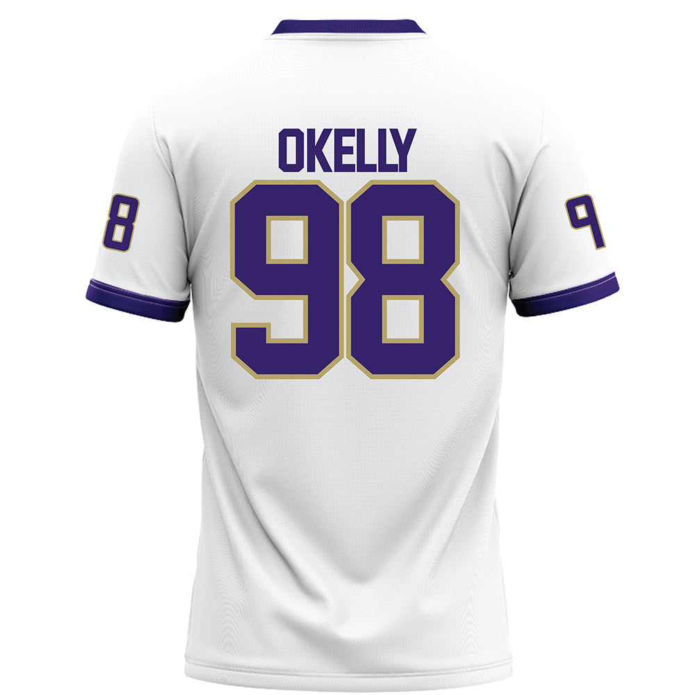 JMU - Football Alumni : Harry O'Kelly - White Football Jersey-1