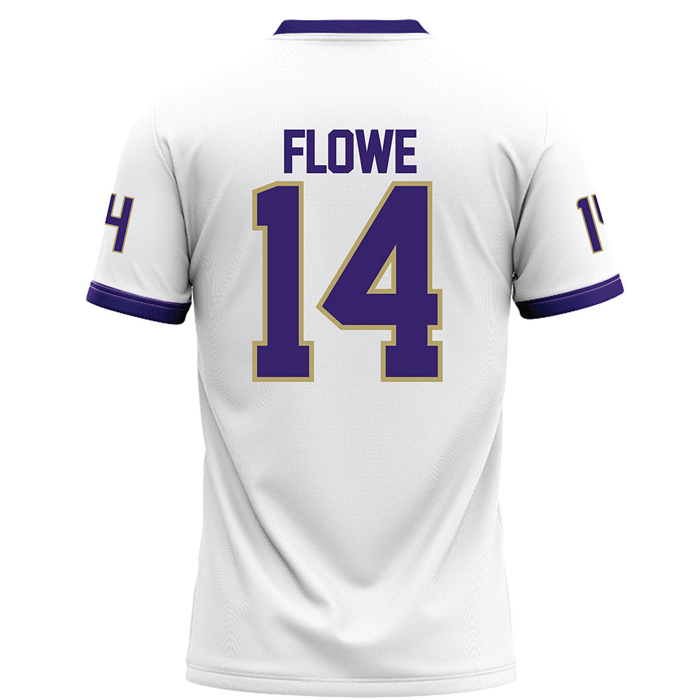 JMU - NCAA Football : KJ Flowe - White Football Jersey-1