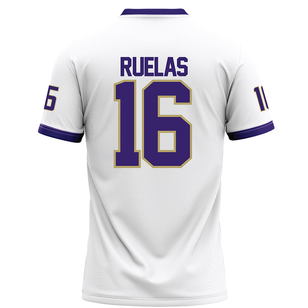 JMU - NCAA Football : Noe Ruelas - White Football Jersey-1