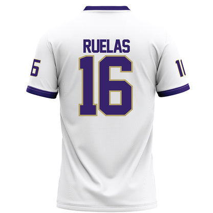 JMU - NCAA Football : Noe Ruelas - White Football Jersey-1