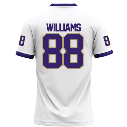 JMU - NCAA Football : Dylan Williams - White Football Jersey-1