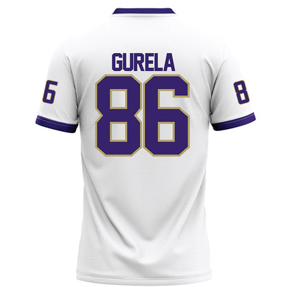 JMU - NCAA Football : Ethan Gurela - White Football Jersey-1