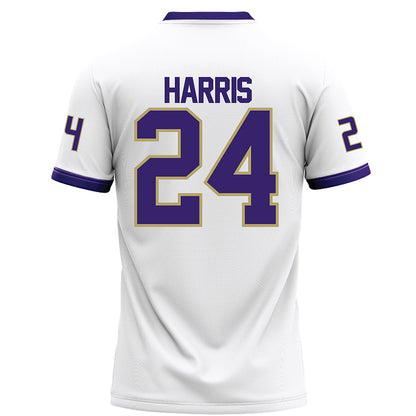 JMU - NCAA Football : Phillip Harris - White Football Jersey-1