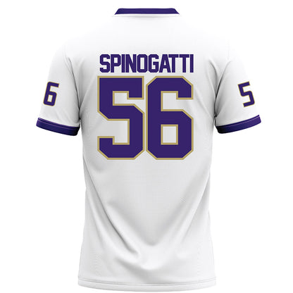 JMU - NCAA Football : Drew Spinogatti - White Football Jersey-1