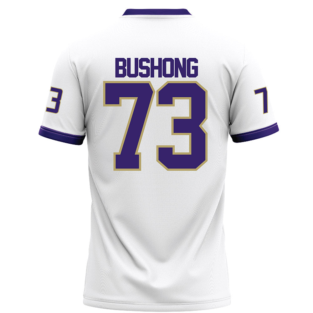 JMU - NCAA Football : Evan Bushong - White Football Jersey-1