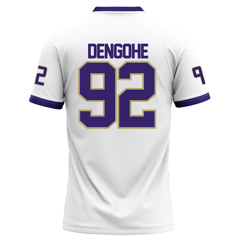 JMU - NCAA Football : Darold DeNgohe - White Football Jersey-1